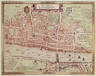 Karte der Stadt London, 1633